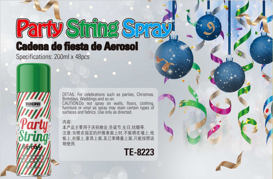 200ml Silly String Spray Party Streamer Foam Spray Untuk Pohon Natal