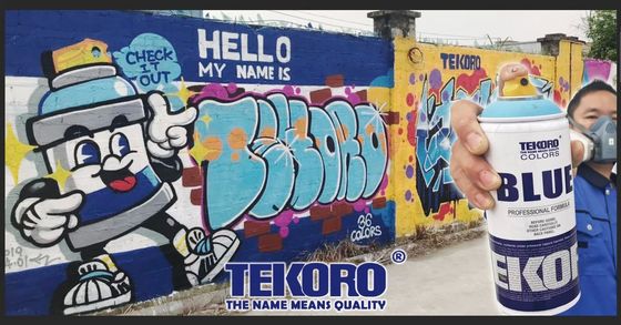 Non-Toxic Antiseptic Low Odor Graffiti Spray Paint for Versatile Substrates