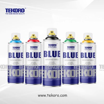 TEKORO 400ml Graffiti Spray Paint with Good Adhesion and 12PCS/CTN Package - CE, RoHS, SGS Certified Aerosol Spray Paint