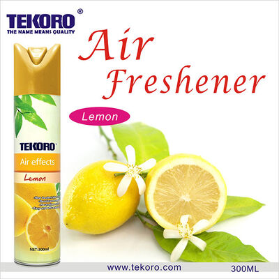 Tekoro Natural Fragrance Air Freshener Home Aerosol Spray dengan sertifikasi CE, RoHS, SGS, GMP dalam kapasitas 250ml atau 300ml