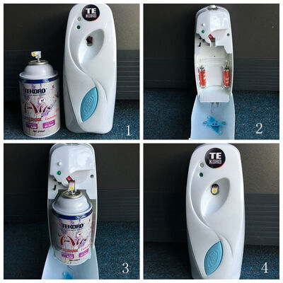 Automatic Air Freshener Aerosol Spray Refill dengan Bau Kopi Jenis dan ≥ 200ml Kapasitas, CE, RoHS, SGS, GMP Sertifikasi