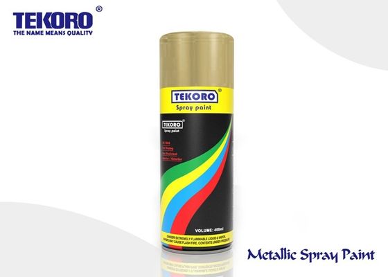 Cat Semprot Metalik Pengeringan Cepat Untuk Dekorasi Logam Berbagai Warna Opsional