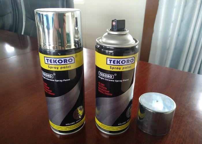 Kelas 1 Adhesi Chrome Aerosol Spray Paint High Gloss untuk Kayu Logam dan Plastik