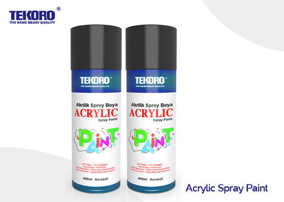 Berbagai Warna Cat Semprot Akrilik Pengeringan Cepat Untuk Aksesoris Taman Plastik Dan Logam
